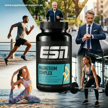 ESN Magnesium Complex 4-in-1 Kapseln für Sportler und aktive Menschen im Alltag.