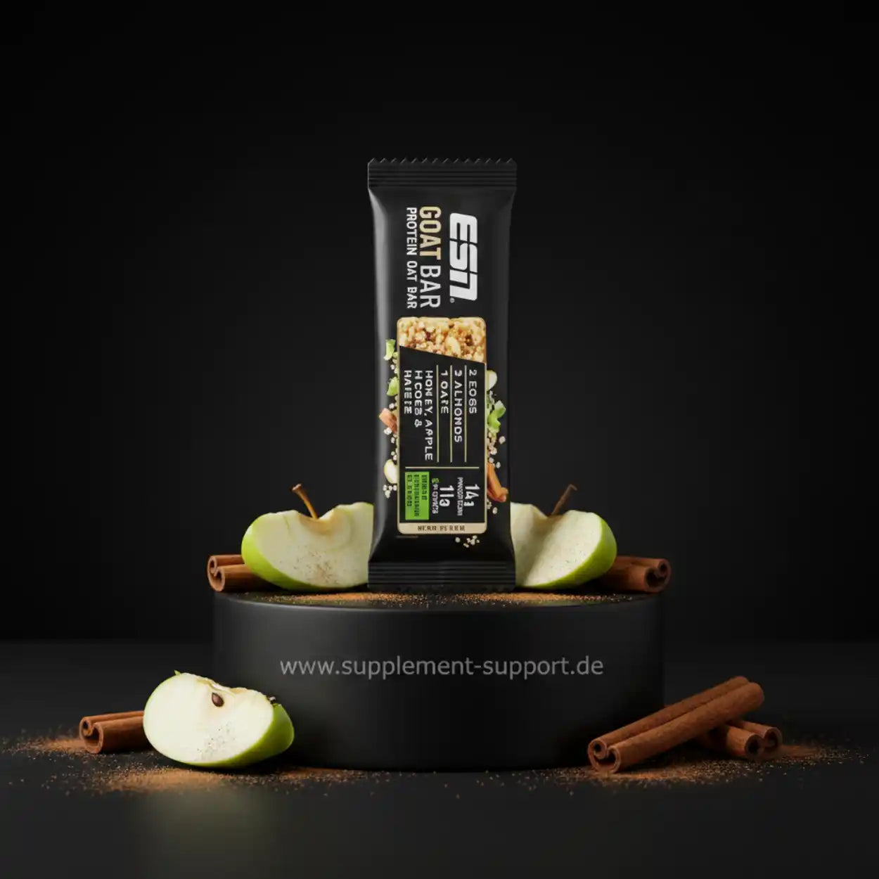 ESN Goat Bar Protein Oat Bar mit Honig, Apfel & Zimt – ideal für Sportler und gesunde Ernährung