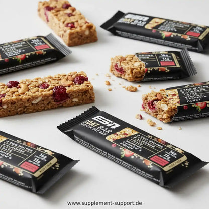 ESN Protein Oat Bar mit Beeren, Cashews & Honig – Hochwertige Sportnahrung mit 14g Protein