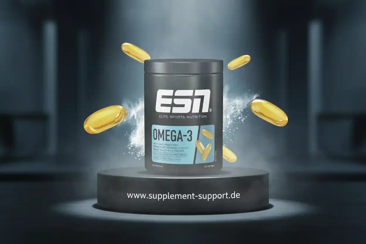 ESN Omega-3 Kapseln für Herzfunktion & Immunsystem – hochwertige Sportnahrung mit 100 Softgels