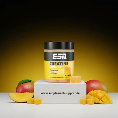 ESN Creatine Gummies Mango Geschmack, 3g Kreatin pro Portion, ideal für Sport und Performance