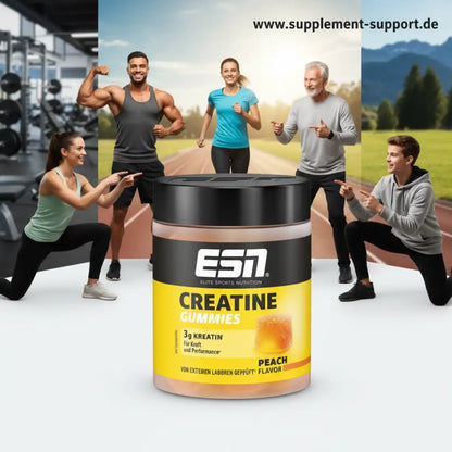 ESN Creatine Gummies Pfirsich Geschmack – Kraft & Performance für Sportler und Fitness-Enthusiasten
