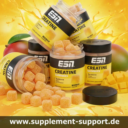 ESN Creatine Gummies Mango Geschmack – Kreatin Gummibärchen für Sport & Performance