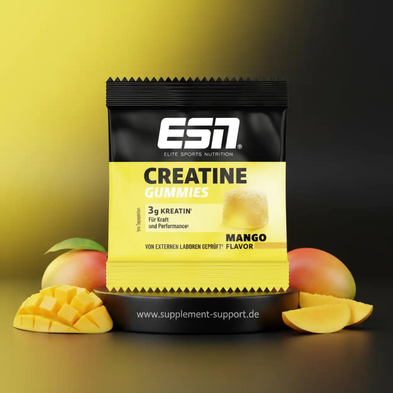 ESN Creatine Gummies Mango Geschmack – 3g Kreatin für Kraft & Performance, Nahrungsergänzungsmittel