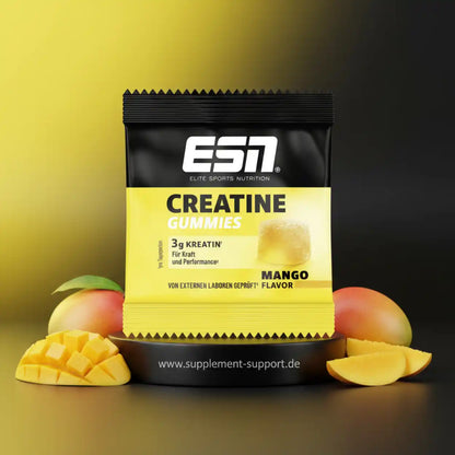 ESN Creatine Gummies Mango Geschmack – 3g Kreatin für Kraft & Performance, Nahrungsergänzungsmittel