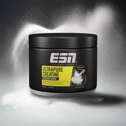 ESN Ultrapure Creatine Premium Grade, neutraler Geschmack, 250g für Stärke & Leistung