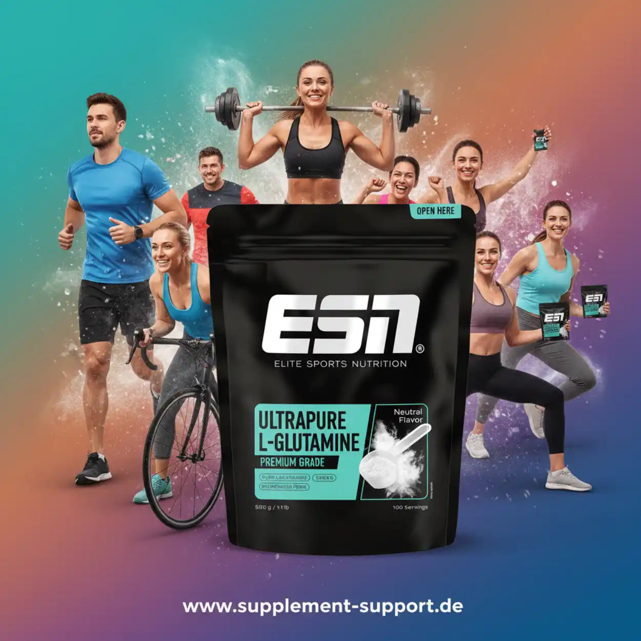 ESN Ultrapure L-Glutamine powder 500g 