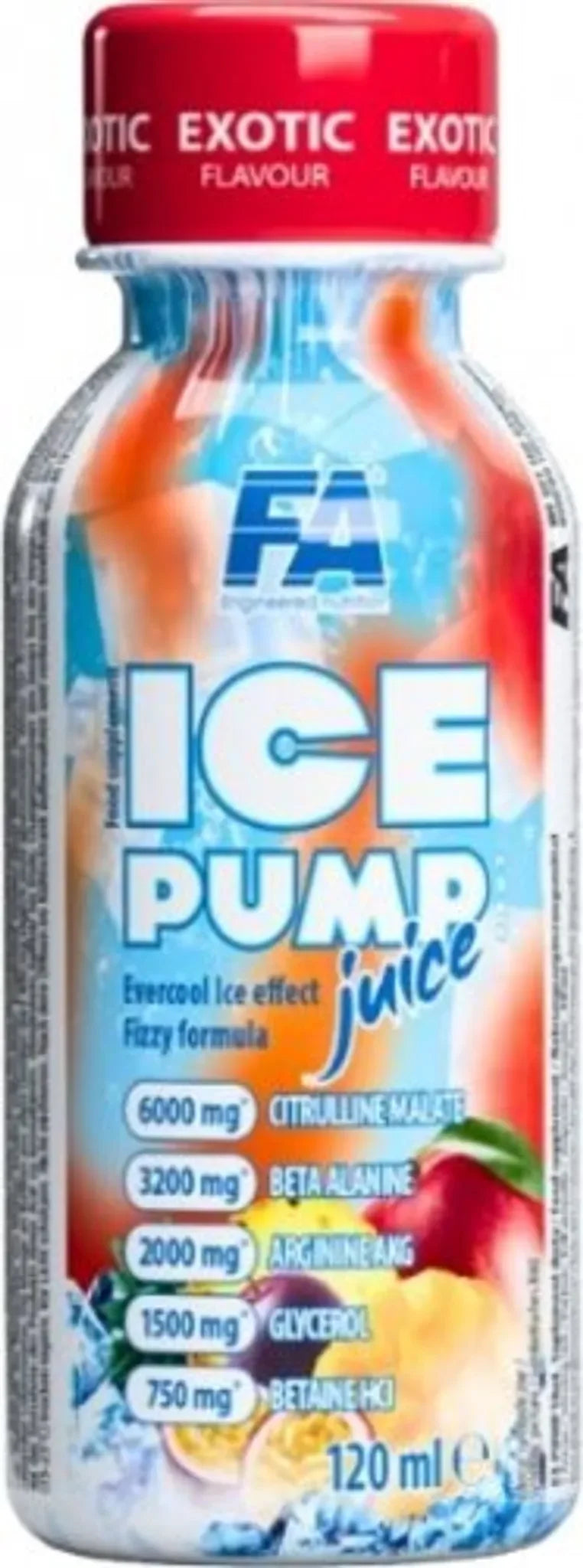 FA Nutrition ICE PUMP Shot Pre Workout Booster 120ml - Supplement Support