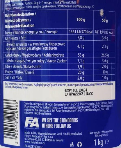 FA Nutrition Pancakes Mischung 1000g - Supplement Support