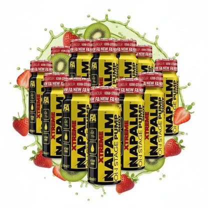 Napalm Xtreme On Stage Pump Shot – Kiwi-Erdbeere, Sportbooster für maximale Leistung