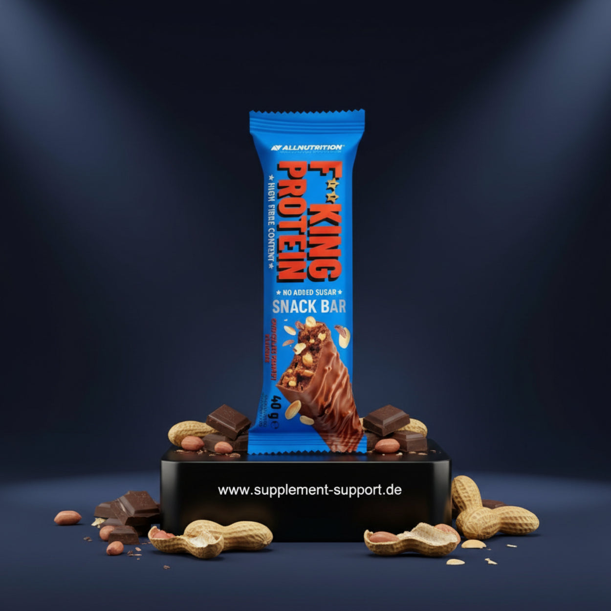 E-King Protein Snack Bar mit Schokolade und Erdnüssen, hochwertige Nahrungsergänzung