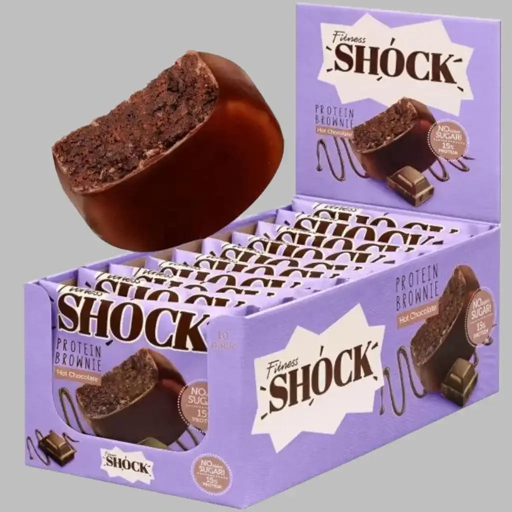Fitness SHOCK® PROTEIN BROWNIE 10 x 50g - Supplement Support