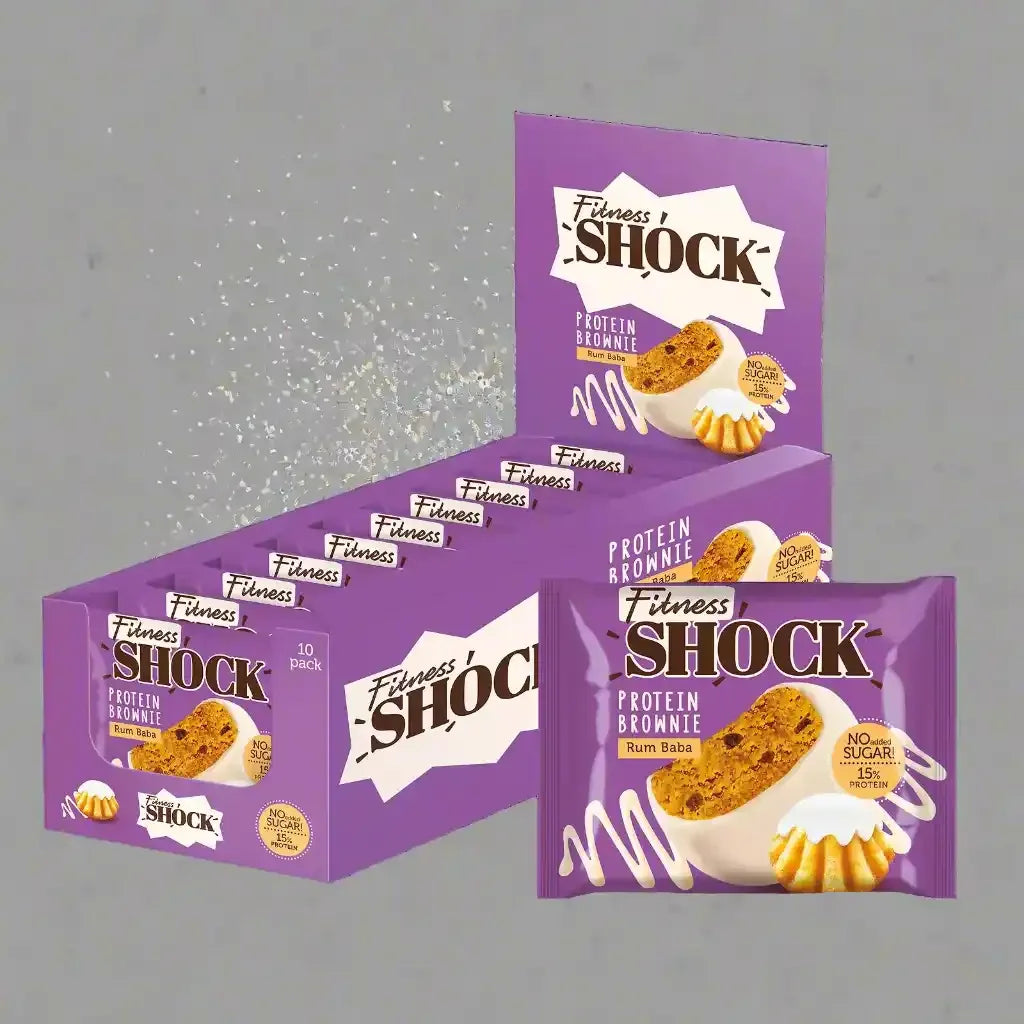 Fitness SHOCK® PROTEIN BROWNIE 10 x 50g - Supplement Support