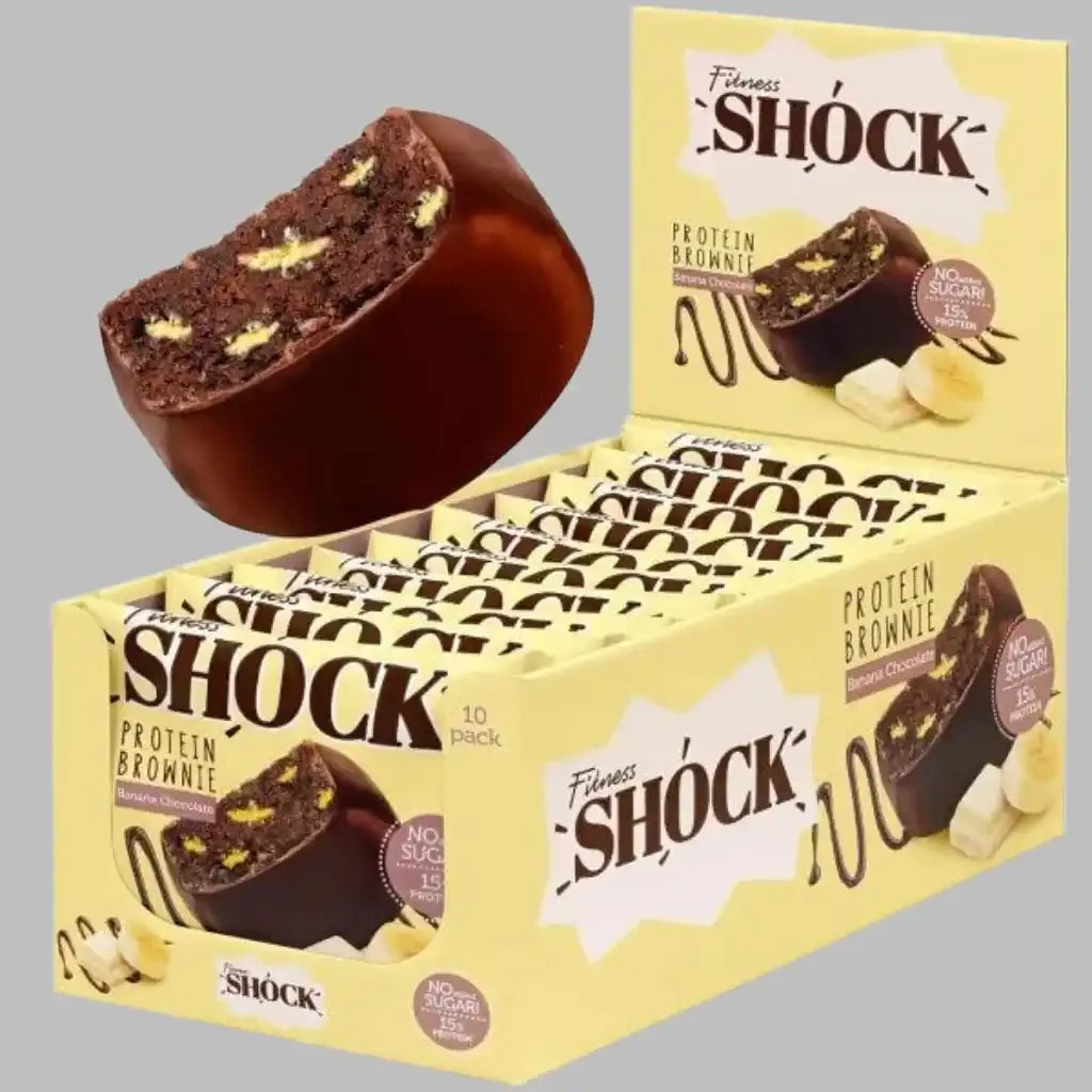 Fitness SHOCK® PROTEIN BROWNIE 10 x 50g - Supplement Support