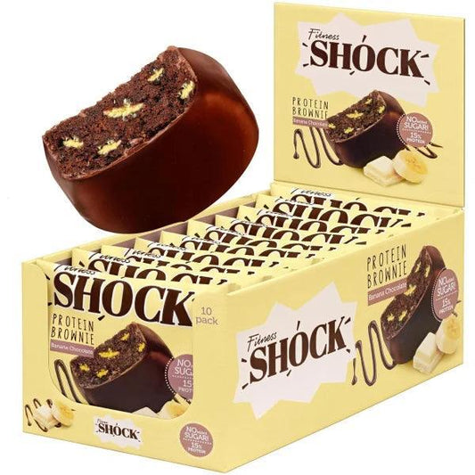 Fitness SHOCK® PROTEIN BROWNIE 10 x 50g - Supplement Support