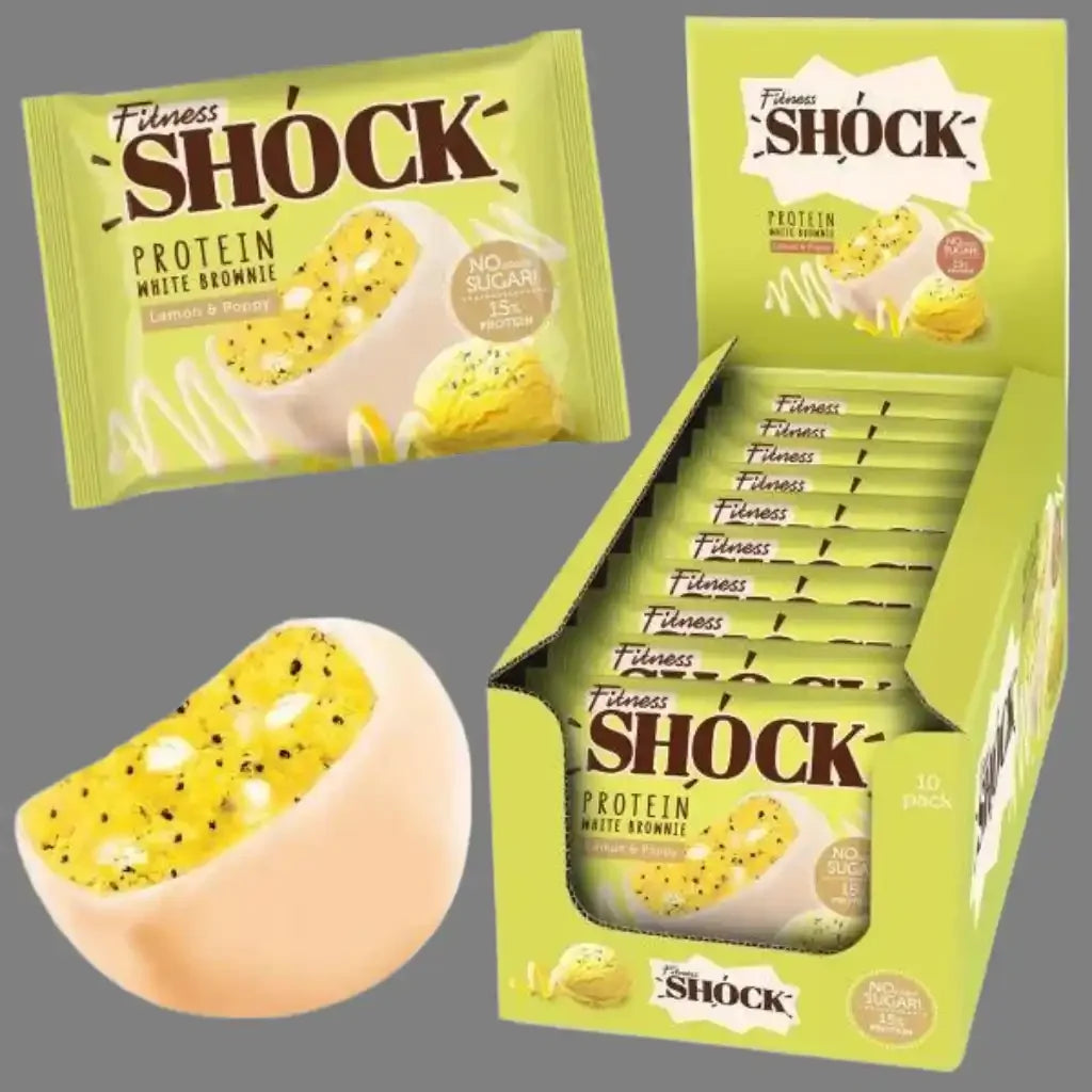 Fitness SHOCK® PROTEIN BROWNIE 10 x 50g - Supplement Support