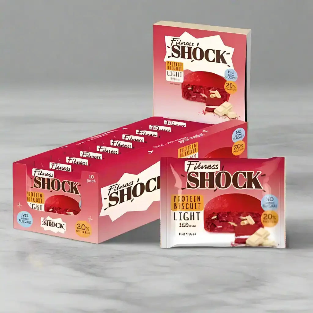 Fitness SHOCK® PROTEIN BROWNIE LIGHT 10x40g - Supplement Support