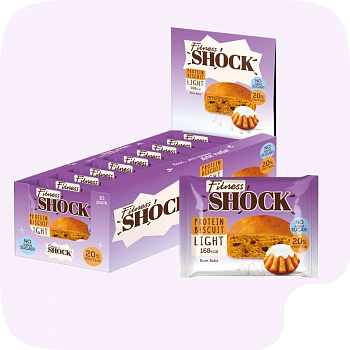 Fitness SHOCK® PROTEIN BROWNIE LIGHT 10x40g - Supplement Support