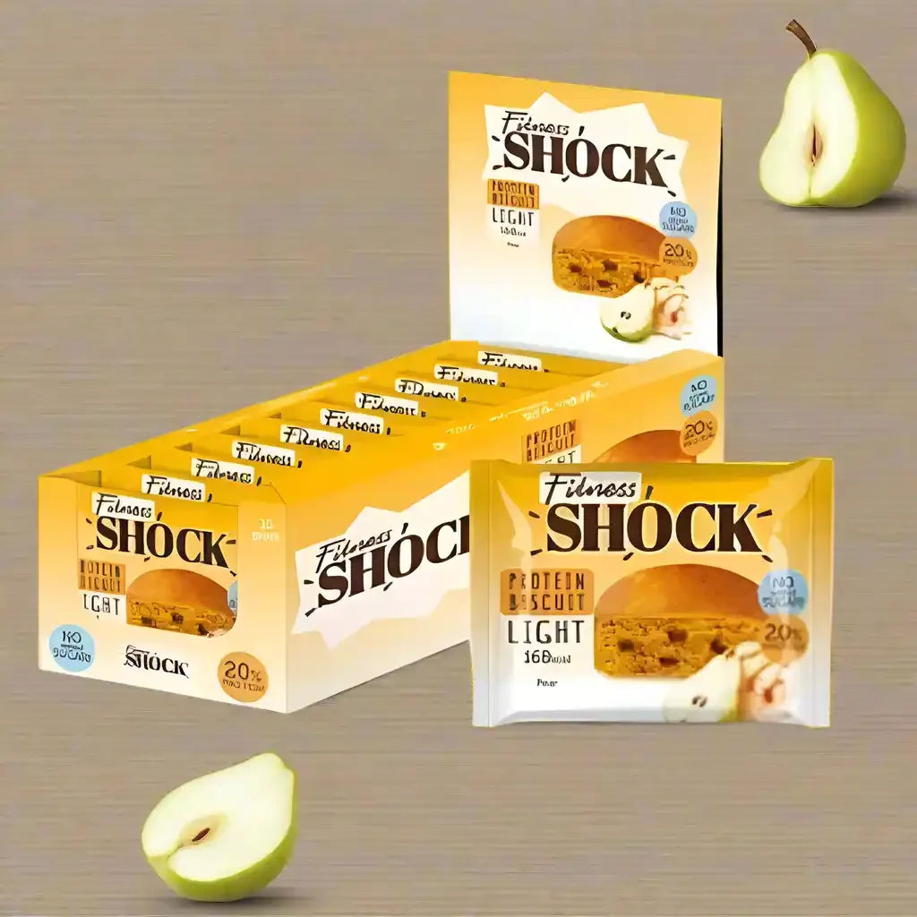 Fitness SHOCK® PROTEIN BROWNIE LIGHT 10x40g - Supplement Support