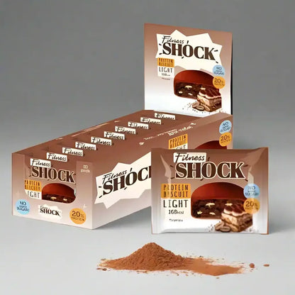 Fitness SHOCK® PROTEIN BROWNIE LIGHT 10x40g - Supplement Support