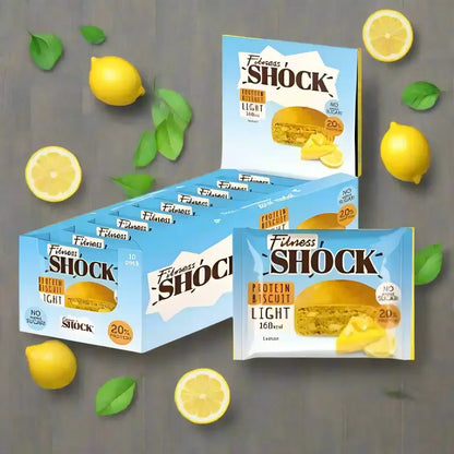 Fitness SHOCK® PROTEIN BROWNIE LIGHT 10x40g - Supplement Support