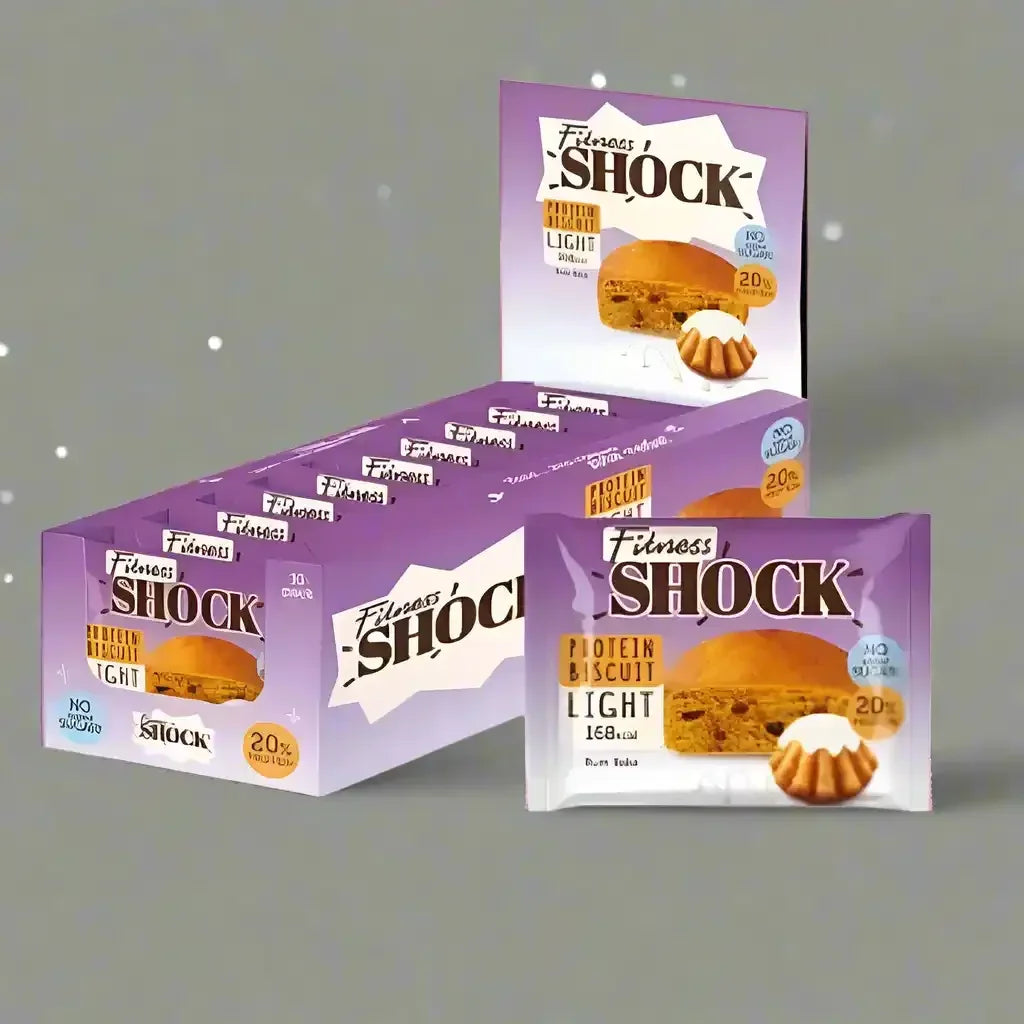 Fitness SHOCK® PROTEIN BROWNIE LIGHT 10x40g - Supplement Support