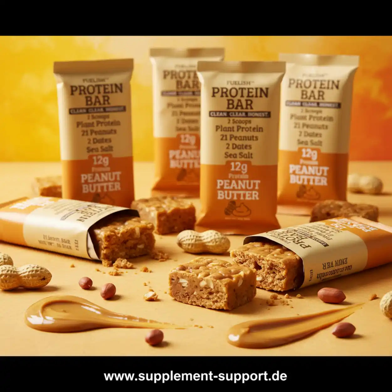 FUELISH™ PROTEIN BAR VEGAN 50g (Nur 4 Zutaten)