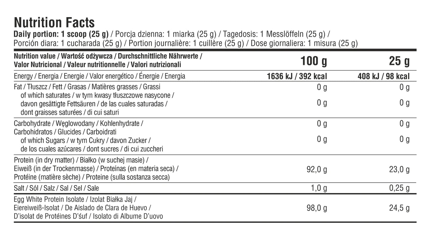 7Nutrition Egg Protein Isolate 500g
