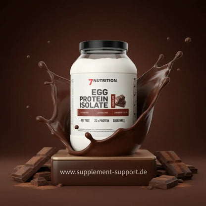 Eiweißpulver Schokolade, fettfrei & zuckerfrei, 22g Protein pro Portion, ideal für Sportler und Fitness