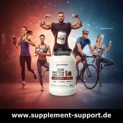 7Nutrition Eiweißpulver Isolat für Sportler – Protein, fett- & zuckerfrei, 2000g