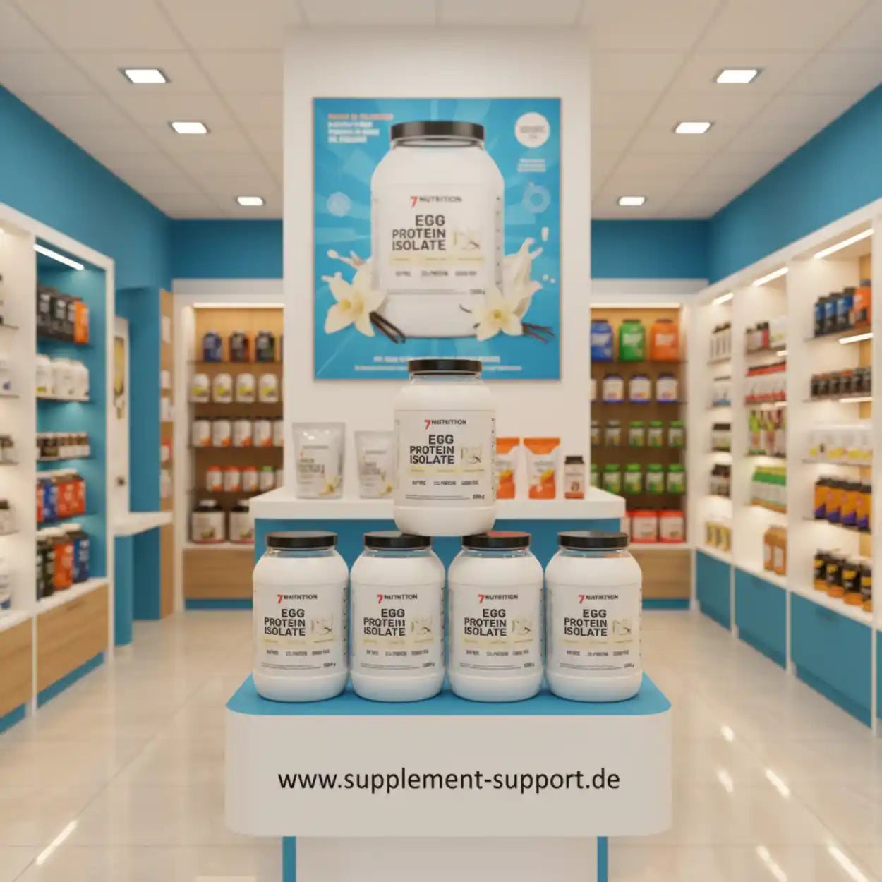 Eiweißpulver Egg Protein Isolate in Supplement-Shop, ideal für Sportler und Fitness