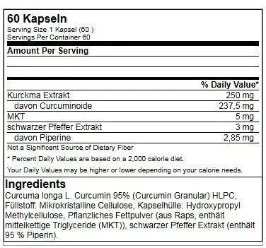 GN Curcumin Plus Health Line 60 Kapseln - Supplement Support