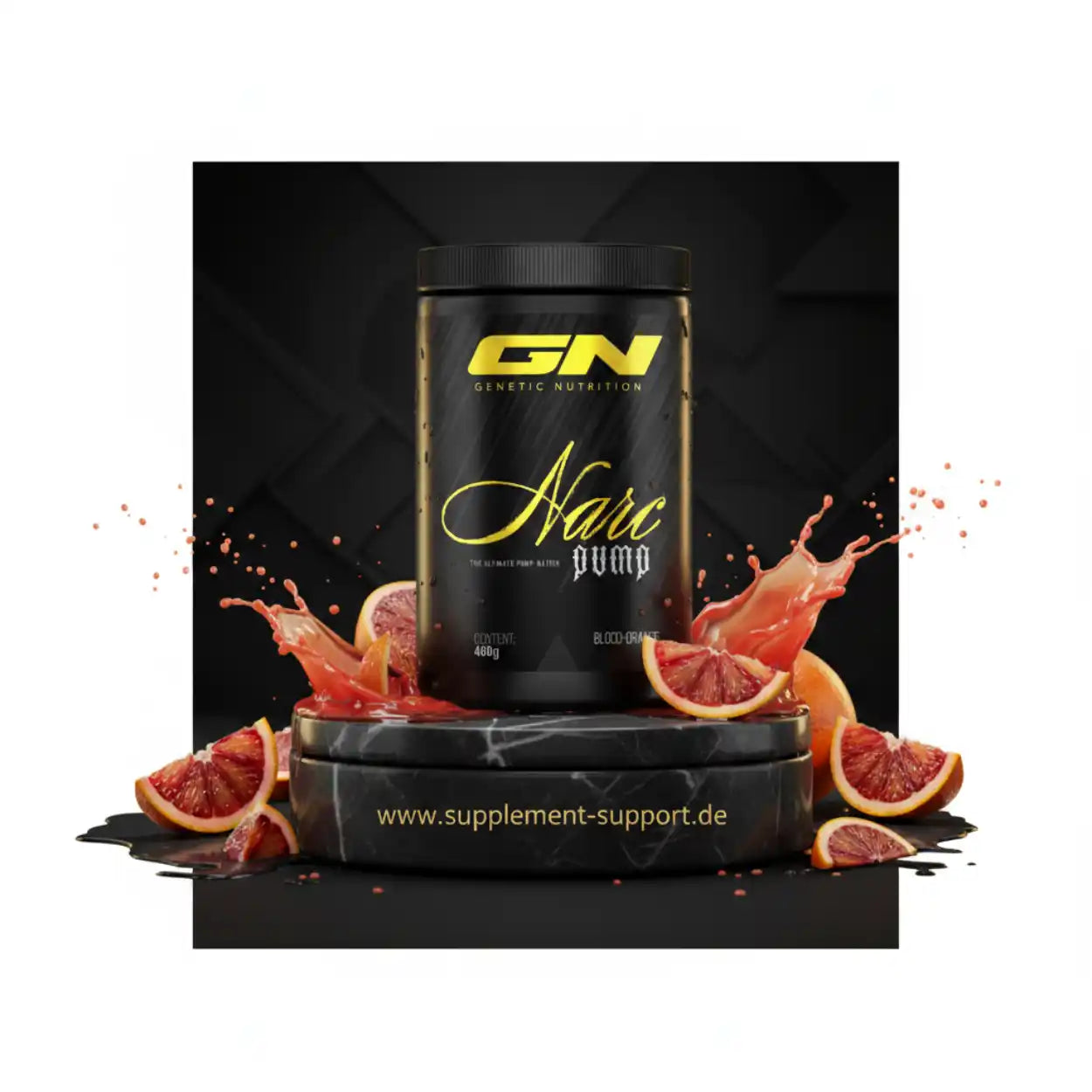 GN Narc Pump Blutorange Nahrungsergänzungsmittel mit Protein und Booster für Sportler