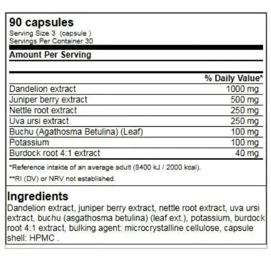 GN Shred Cuts Entwässerung 90 Vegan Kapseln - Supplement Support