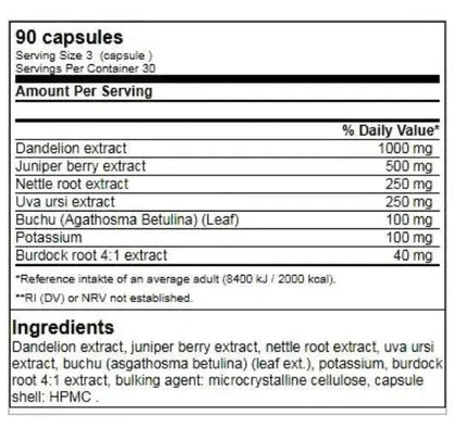 GN Shred Cuts Entwässerung 90 Vegan Kapseln - Supplement Support