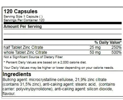 GN Zinc Citrat 120 Tableten a´50mg - Supplement Support