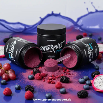 Götterpuls Hydration Drink mit Beeren, Protein und Vitaminen für Sportler
