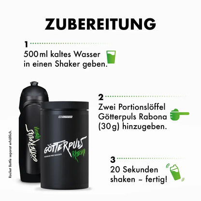 Götterpuls Rabona - Premium Pre Soccer 600g / Fußballer Booster - Supplement Support