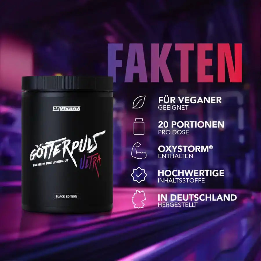 Götterpuls ULTRA - Premium Pre Workout 480g - Supplement Support