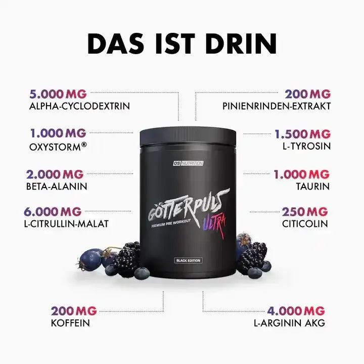 Götterpuls ULTRA - Premium Pre Workout 480g - Supplement Support