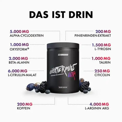 Götterpuls ULTRA - Premium Pre Workout 480g - Supplement Support
