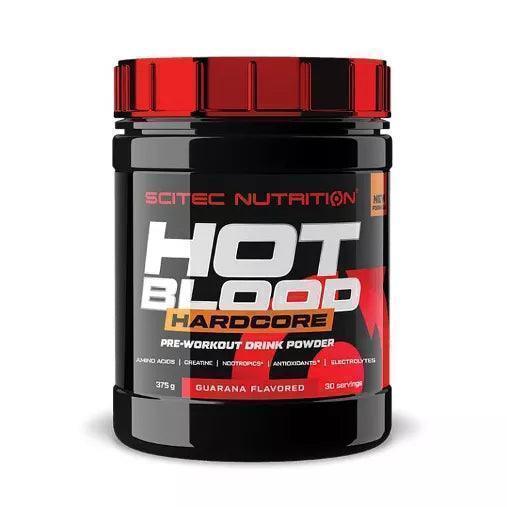 Hot Blood Hardcore 375g Pre Workout Booster - Supplement Support