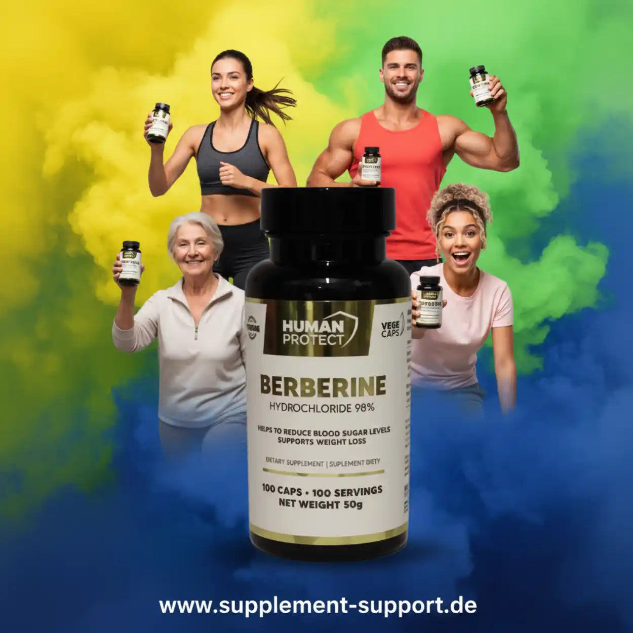 HP Berberine HCL Stack 100 Kapseln 400mg
