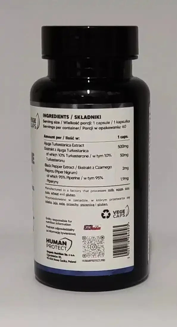 HP Turkesterone 500mg - 10% - 60 Kapseln - Supplement Support