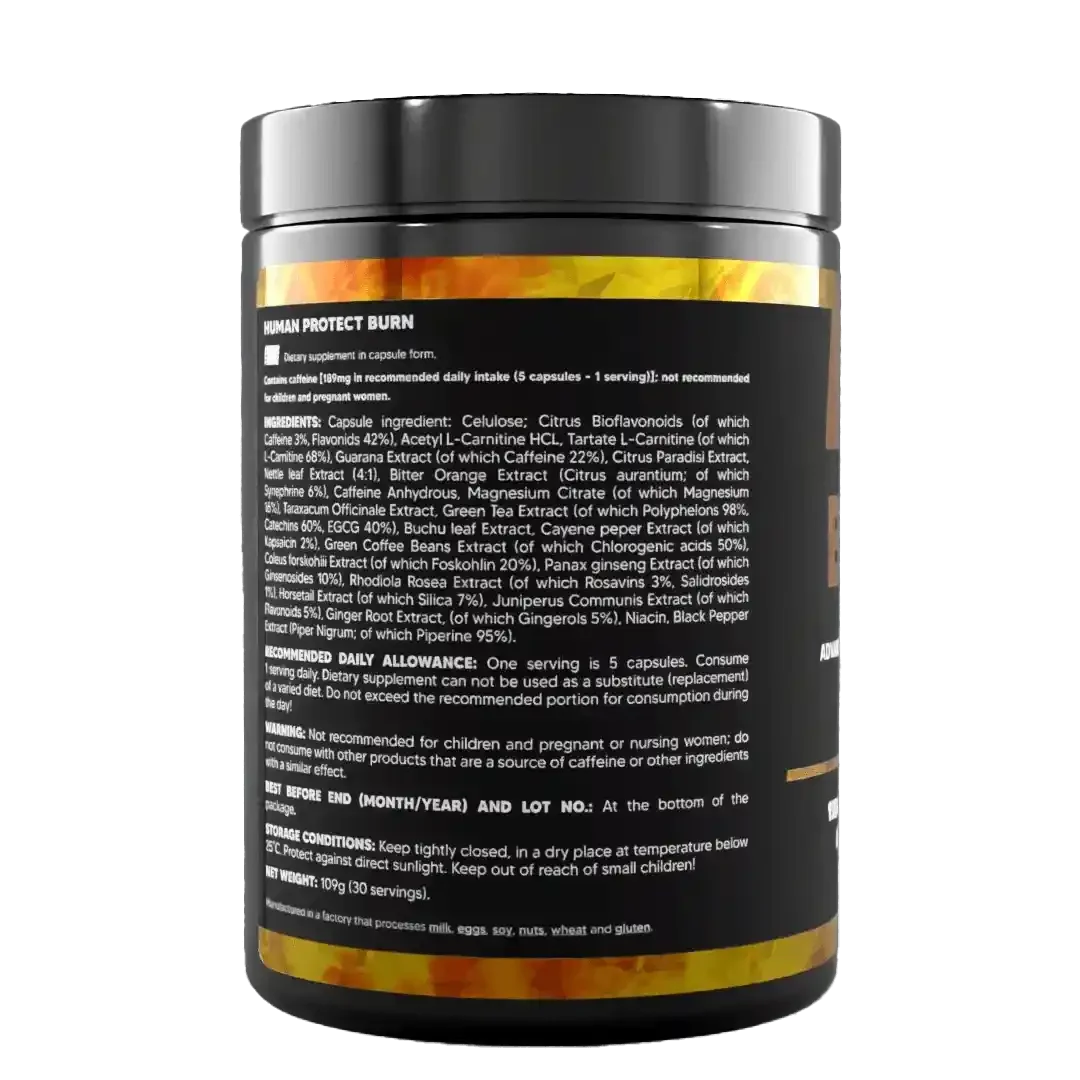 Human Protect BURN Stack - 30 Pak - Supplement Support