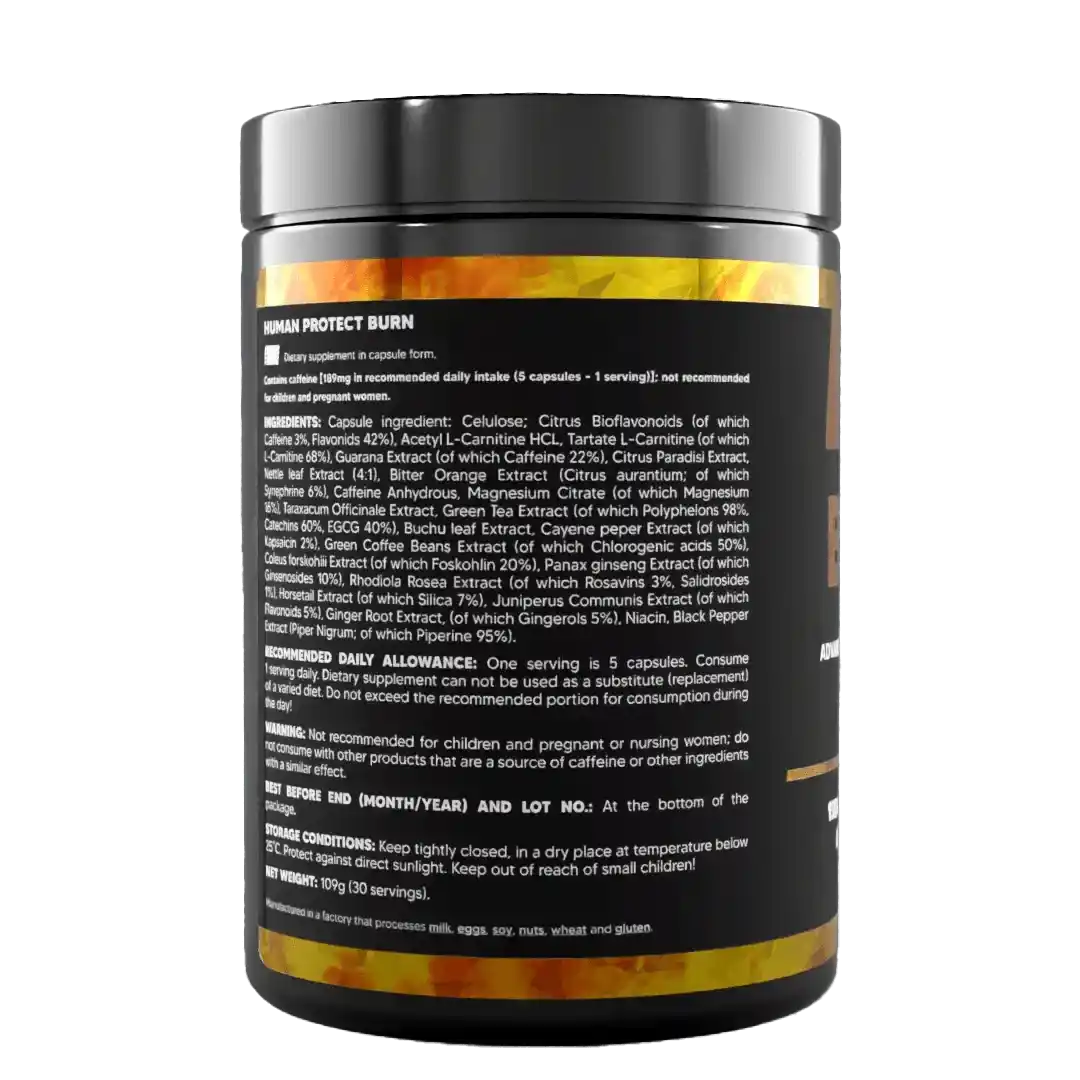 Human Protect BURN Stack - 30 Pak - Supplement Support