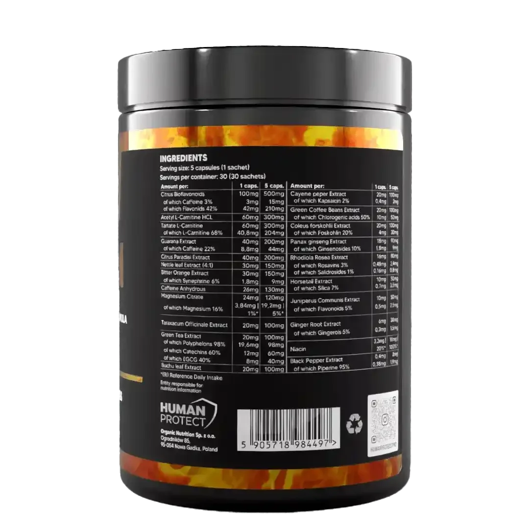 Human Protect BURN Stack - 30 Pak - Supplement Support