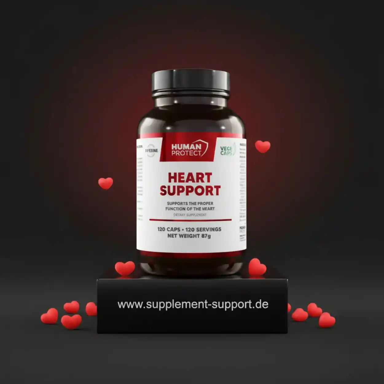 HUMAN PROTECT HEART SUPPORT – 120 VEGE CAPS.