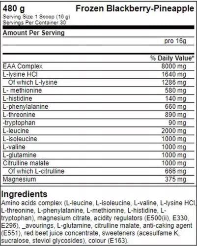 ICE Hydro Amino EAA Complex 480g - Supplement Support