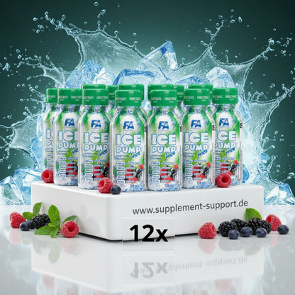12x FA Ice Pump Juice – erfrischendes Sportgetränk mit Beeren, ideal für Fitness und Training